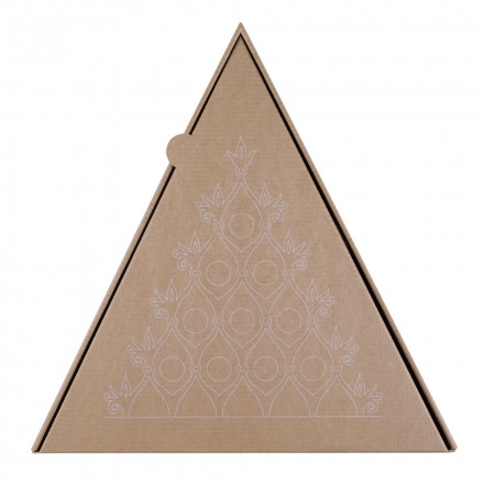 Сборная елка «Новогодний ажур», с красными шариками