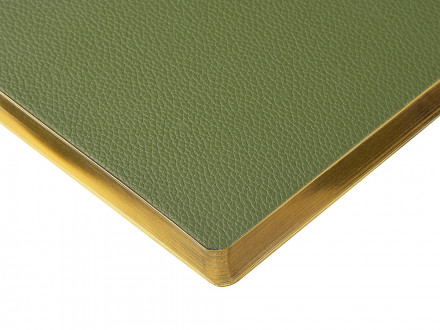 Ежедневник недатированный А5 Verde с нашивкой, зеленый