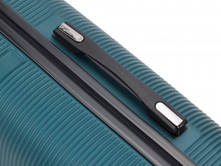 Чемодан TORBER Onego, зелёный, ABS-пластик, 59,5 х 39,5 х 24 см, 46 л