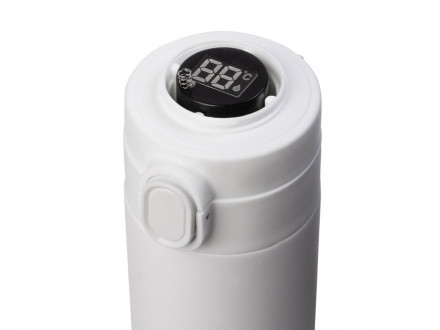 Вакуумная термокружка Waterline с медной изоляцией Bravo, 400 мл, тубус, белый (Р)