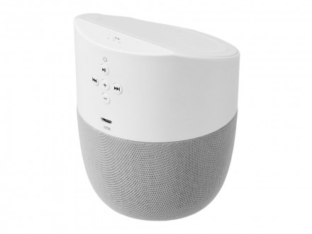 Портативная колонка с беспроводной зарядкой Shuttle, 5 Вт, белый
