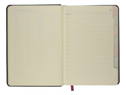 Ежедневник недатированный А5 Velvet Index (серый)