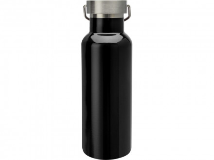 Бутылка для воды Thor из нержавеющей стали, сертифицированной по стандарту RCS, сплошной черный