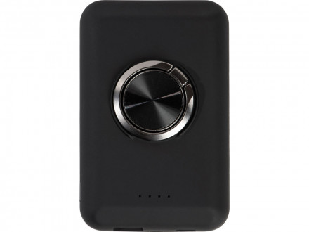 Магнитный беспроводной внешний аккумулятор MagnetIQ, 5000 mah, 10 W, черный (Р)