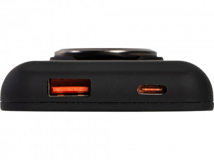 Магнитный беспроводной внешний аккумулятор MagnetIQ, 5000 mah, 10 W, черный (Р)