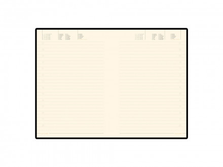 Ежедневник А5 недатированный Megapolis Soft, оранжевый (Р)