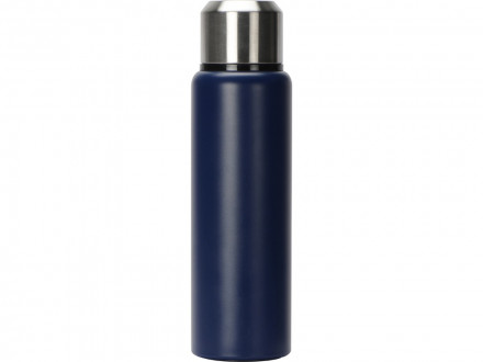 Вакуумный термос Story c покрытием powder, темно-синий