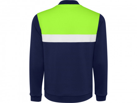 Спортивная куртка Leros унисекс, лаймовый/синий нэйви