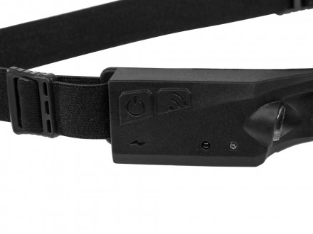 Налобный фонарь 2-в-1 c управлением жестами Spacelight, черный