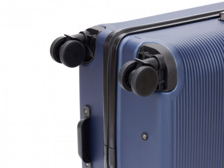 Чемодан TORBER Onego, синий, ABS-пластик, 79,5 х 51 х 29 см, 103 л