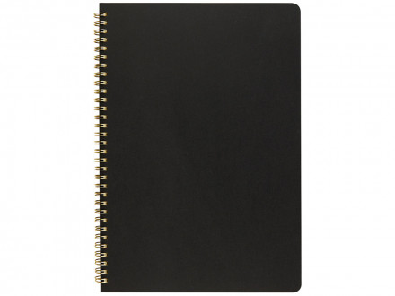 Бизнес тетрадь на гребне А4 Pragmatic, 100 листов в клетку, черный