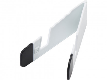 Buna складная подставка для планшета и телефона из переработанной пластмассы, белый