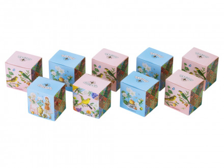 Подарочный набор с чаем Чайный букет в деревянной шкатулке, натуральный