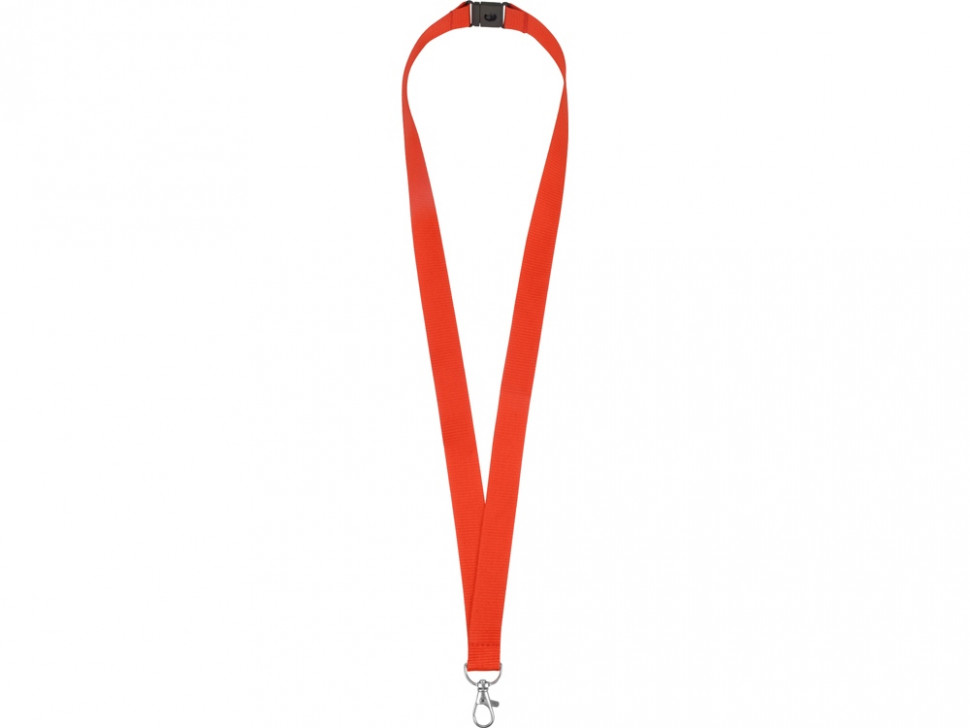 Ланьярд с карабином и замком безопасного разрыва, красный