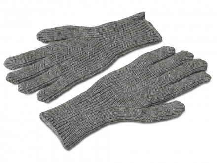 Подарочный набор с перчатками, термосом и чаем, серый