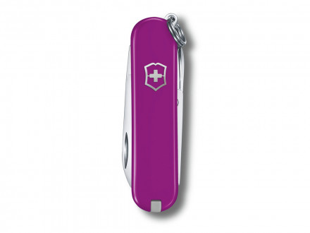 Нож-брелок VICTORINOX Classic SD Colors Tasty Grape, 58 мм, 7 функций, фиолетовый
