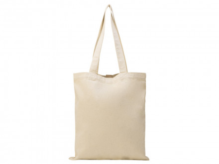 Сумка Clip из хлопка 340 г/м2 с застежкой из экокожи, натуральный