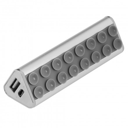 Внешний аккумулятор-подставка stuckBank Plus 2600 мАч, серебристый