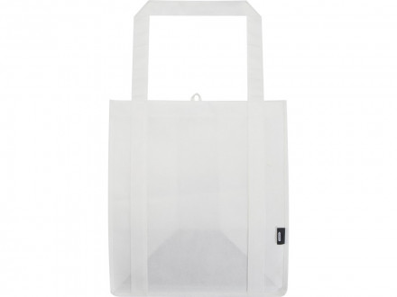 Liberty эко-сумка с прочным днищем объемом 6 л из нетканого материала, переработанного по стандарту GRS - Белый