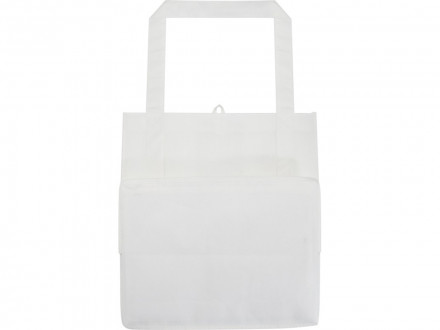 Liberty эко-сумка с прочным днищем объемом 6 л из нетканого материала, переработанного по стандарту GRS - Белый