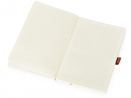 Блокнот Sevilia Soft, гибкая обложка из крафта A5, 80 листов, крафтовый/красный