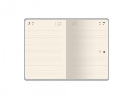 Ежедневник А5 датированный Megapolis Nappa на 2026, темно-синий navy