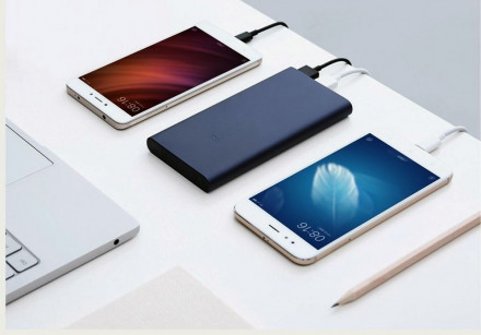 Внешний аккумулятор Mi Power Bank 2S, 10000 мАч, темно-синий