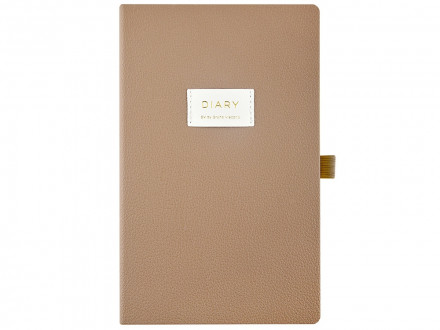 Ежедневник недатированный А5 Total beige с нашивкой, бежевый