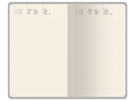 Ежедневник недатированный А5 Total beige с нашивкой, бежевый