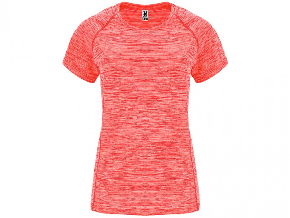 Спортивная футболка женская Austin, меланжевый неоновый коралловый