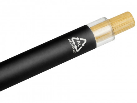 Ручка из переработанного алюминия Blossom, черный