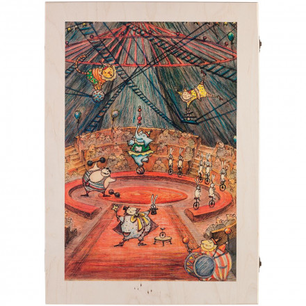 Набор из 6 елочных игрушек Circus Collection