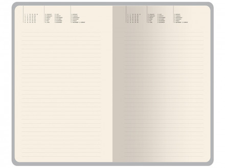Ежедневник недатированный А5 Valencia, темно-синий