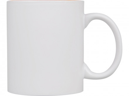 Кружка с покрытием для гравировки Subcolor W, белый/оранжевый