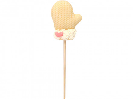 Карамель леденцовая на сахаре Варежка 3D, 40г, белая