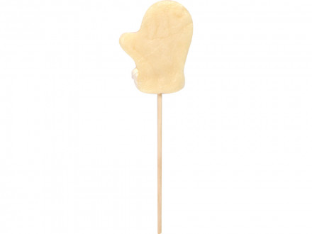 Карамель леденцовая на сахаре Варежка 3D, 40г, белая