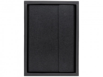 Ежедневник недатированный с магнитным клапаном А5 Venezia, черный