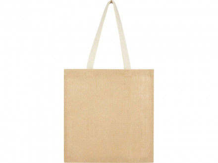 Эко-сумка Juta 7 л из джута плотностью 300 г/м2, белый
