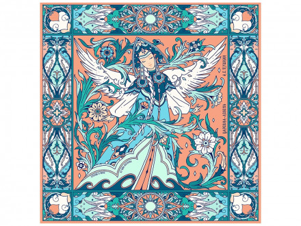 Набор: платок Царевна Лебедь и свеча Вдохновение