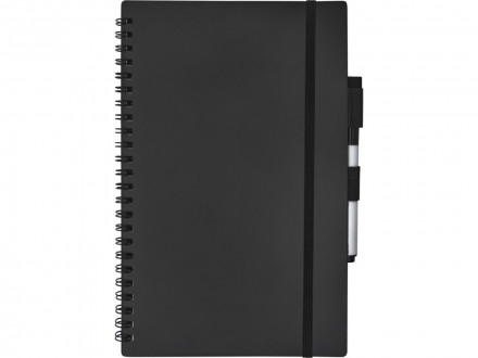 Pebbles Блокнот размером A5 из переработанной бумаги, черный