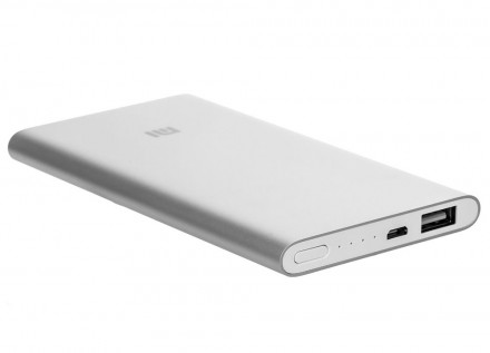 Внешний аккумулятор Mi Powerbank 2, 5000 мАч, серебристый