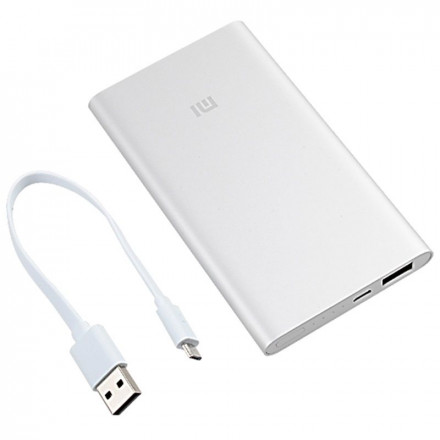 Внешний аккумулятор Mi Powerbank 2, 5000 мАч, серебристый