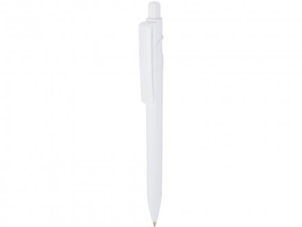 Unica шариковая ручка из переработанной пластмассы - Белый (синие чернила)