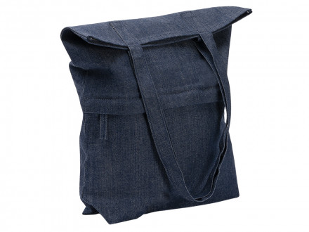 Сумка из переработанной джинсовой ткани Крик (Kirk), синий