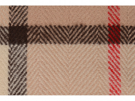 Плед акриловый в клетку Tartan, бежевый