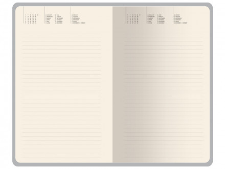 Ежедневник недатированный А5 Valencia, серый