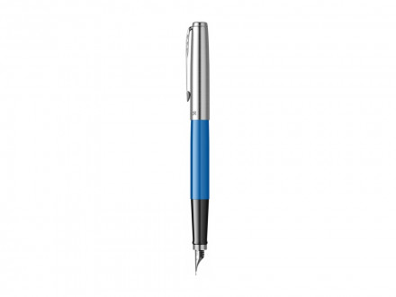 Ручка перьевая Parker Jotter Originals Blue Chrom CT, перо: F, цвет чернил: blue, в подарочной упаковке