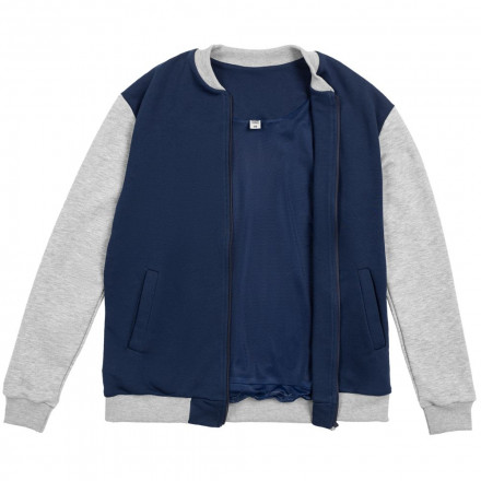 Бомбер College, темно-синий (navy)