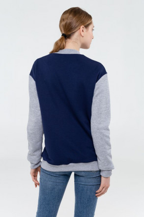 Бомбер College, темно-синий (navy)