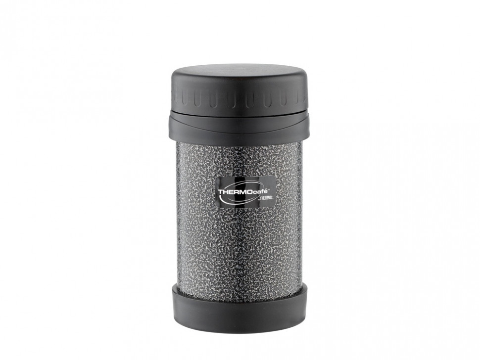 Термос из нерж. стали для еды тм ThermoCafe HAMJNL-500FJ Hammertone Coating, 0.5L, серый